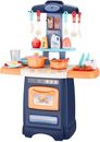 Cooking Toys For Kids Kitchen Playset With Realistic Sounds and Lights For Gifts
