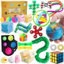 Fidget Toys Set 27 Stk Anti Stress Ball Spielzeug Pop It Set mit Squishy Mochi
