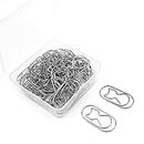 50Pcs Paper Clips, Cat Paper Clips, Office Supplies Bookmark Clips, Funny Paper Clips for Office School Home Desk Organizers (Silver)