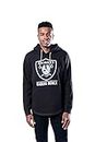 Icer Brands mens NFL Men's Fleece Pullover Hoodie Sweatshirt, Cincinnati Bengals JTM1731A-CI-BLK-L-P , mens, NFL Men's Fleece Pullover Hoodie Sweatshirt, Oakland Raiders, JTM1731A-OR-BLK-M, Black, Medium