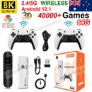 K8 PRO Game Stick Retro Game Console Wireless Controller 40000+ 2x Controllers