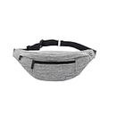Large Crossbody Bum Bag for Men and Women Waist Bag Outdoor Large Mobile Phone Case Sports Waterproof Running Belt Shoulder Bag Money Belt for Camping Hiking Fitness Cycling Gifts, Gray
