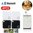 Paquete de 4 azulejos rastreador GPS inteligente inalámbrico Bluetooth antipérdida llave de billetera buscador de mascotas