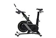 Bicicleta ciclo indoor SALTER S-100. Bicicleta estática Ciclo Indoor Spinning. Volante de Inercia 18 kg, Nivel Avanzado, Pantalla LCD, Fitness