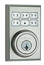 Weiser SmartCode 5 Satin Nickel Keyless Entry Door Lock/Deadbolt Lock, Keypad Door Lock with Backlit Keypad & Autolock, 8 User Codes, Electronic Door Locks for Front Door, Modern Home Décor