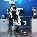 MRC EXECUTIVE CHAIRS ALWAYS INSPIRING MORE Metal Predator Gaming Chair Racing Style Ergonomic Premium High Back Revolving Computer Chair/Student Chair (White)