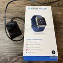 Fitbit Blaze Smart Fitness Watch (TESTED)- 2 Charger And Large Blue Band