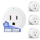 Alexa Smart Plug Exioty, Simple Set Up with One Voice Command, “Amazon Alexa” APP Remote Control, Voice Control, Timer & Schedulete, Extend Bluetooth Mesh Signal, Require Alexa Echo (4 Pack)