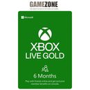 6 Months Xbox Live Gold Membership for Xbox 360, Xbox One and Xbox Series X|S