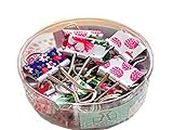homiki Un paquet coloré Mini pinces en métal à anneaux Bureau Organiser Papier Pinces Clips Fournitures de bureau