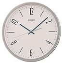 Seiko Plastic Wall Clock (31.1 cm x 31.1 cm x 4.4 cm, Metallic Silver)
