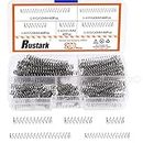 Rustark 200Pcs 5 Sizes 5mm OD Compression Springs Assortment Kit Mini Stainless Steel Springs Mechanical Springs for Shop and DIY Repairs Project, 5 Sizes 10 20 30 40 50mm L…