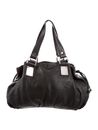 Michael Kors Black Leather Rehearsal Drawstring Bag Handbag Satchel Tote $1500 