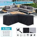 Outdoor Sectional Cover Heavy Duty Patio Furniture Waterproof V-Shaped L-Shape