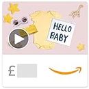 Amazon.co.uk eGift Card -Hello Baby Virtual Gift Wrap -Email - animation