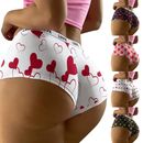 Womens Boxer Brief Underwear 3D Print Shorts Lingerie Christmas Underwear Gifts