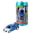 Samip Mini High-Speed RC Radio Remote Control Micro Racing Car with LED Lights Toys Small Gift for Kids, Multicolor (Blue White)