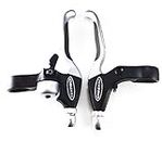 Tektro CL535RT+CL530RS MTB BMX Hybrid Brake Lever Silver with Bell/Rubber Grip