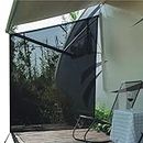 Dulepax RV Awning Side Shade- 9'X7' -Second Generation RV Awning Side Shade Screen Significantly Improves Shadew and Privacy.Universal RV Awning Shade Screen with Complete Kits.