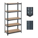 Heavy Duty Shelf 5 Shelves Basement Shelf Metal Socket Rack High Load Shelf Storage Rack