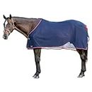 Schneiders Award Horse Scrim Sheet | Elegant & Airy Mesh Design | Ideal for Show Days | Keeps Horses Cool & Protected | Customizable Awards Item | Color Navy | Size Medium