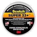 3M Scotch Super 33+ Vinyl Electrical Tape, 75-Inch x 66-Foot, Pack of 10 Rolls, Insulates and Protects Against Abrasion and Moisture, Protective Jacketing up to 600V Splice Insulation (6132-BA-10)