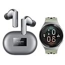 HUAWEI FreeBuds Pro 2 (Silver) + HUAWEI Watch GT 2e (Green): Dual-Speaker True Sound, Intelligent ANC 2.0/2-Week Battery Life, SpO2 and Heart Rate Monitoring [AU Version]