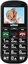 artfone CS181 Big Button Cheap Senior Mobile Phone, Unlocked GSM Simple Mobile Phone for Elderly with Dual SIM(Black)