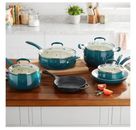 Pioneer Woman Classic Belly 10 Piece Ceramic Non-stick & Cast Iron Cookware Set