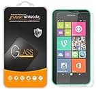 [2-Pack] Nokia Lumia 635/630 Tempered Glass Screen Protector, Supershieldz Anti-Scratch, Anti-Fingerprint, Bubble Free, Lifetime Replacement Warranty