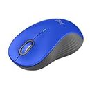 Logitech Signature M550 L Full Size Wireless Mouse - for Large Sized Hands, 2-Year Battery, Silent Clicks, Bluetooth, Multi-Device Compatibility - Blue