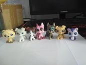 7 piezas/lote de figuras de animales de Littlest Pet Shop juguetes LPS rata perro perro nuevo