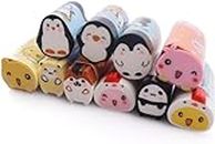 Cute Erasers, Kawaii Animal Pencil Eraser, Small Rubber Drawing Cute Eraser Accessory Office Home School Supplies Suitable for Kids Adults Students 10 Pack