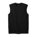 Men's Big & Tall Shrink-Less™ Lightweight Muscle T-Shirt by KingSize in Black (Size XL)