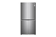 LG 530L, French Door Refrigerator with Smart Inverter Compressor, Multi Air Flow, Linear Cooling, Smart Diagnosis™ with Shiny Steel Finish (‎GC-B22FTLVB)