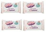 Kinder by Nature Water-Based Baby Wipes - 100% Biodegradable & Compostable, 224 Count (4 Packs of 56) - 99% Water, Plastic-Free Wipes