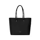 Miraggio Women's Jada Solid Tote Bag (Black)