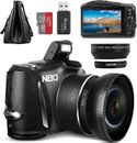 Cámara digital NBD para fotografía, cámara vlogging 4K cámara compacta YouTube 
