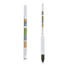 Triple Scale Hydrometer for Home Brewing - Beer and Wine Making - Test Density, Alcohol and Brix - Guaranteed Accurate by Fermtech