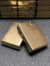 Zippo Brushed Brass Zippo Lighter case Only NO/BOX