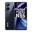 realme narzo N55 (Prime Black, 6GB+128GB) 33W Segment Fastest Charging | Super High-res 64MP Primary AI Camera