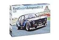 Italeri -3664 Ford Escort Zakspeed Gr.2, Scale 1:24, Model Kit, Plastic Modeling, Multicolor, IT3664 for For collectors over 14 years old