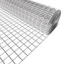 AMAGABELI GARDEN & HOME Hardware Cloth 48inch x 50ft 2inch Galvanized Before Welding Square Openings 15 Gauge Wire Mesh Fence Roll for Vegetables Garden Netting Chicken Coop Animal Enclosure BG302
