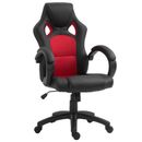 Vinsetto Racing Gaming Chair Swivel Home Office Gamer Chair with Wheels Red