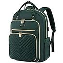 LOVEVOOK 15.6 Inch Laptop Backpack for Women,Fashion Work Travel Backpack,Waterproof Day Pack Purse for Teacher Nurse Dark Green