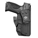 POLE.CRAFT M&P 2.0 9mm Holster Claw IWB KYDEX for Smith & Wesson M&P 9mm M2.0 4"/4.25" Pistol Case - Inside Waistband Concealed Carry Holster S&W M&P 9mm 2.0 Gun Pouch Accessories (Black, Right Hand)