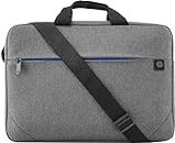 HP Prelude Laptop-Tasche, für 13,3 bis 17,3 Zoll Laptops, gepolsteter Riemen, wasserdicht, 370 g, 3 Innentaschen, 1 Außentasche, Grau