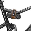 Granite Rockband MTB Frame Carrier Strap for Inner Tubes and Bike Tool Kit, Bike Storage Solution for Attaching Extra Gear on Your Mountain Bike, BMX Bike, Road Bike and Gravel Bike (Brown)