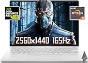 Asus 2023 MUX ROG Zephyrus G14, Thin & Light Gaming Laptop, 14" QHD (16:10) 165Hz Display, AMD Ryzen 9-7940HS, NVIDIA GEFORCE RTX 4060, with Cloth(32GB|2TB)