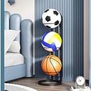 ARHAT ORGANIZERS Sports Ball Stand | Portable and Multiple Stand for Football, Basketball and Volleyball| 3-Tier Cube Garage Sports Organizer Indoor